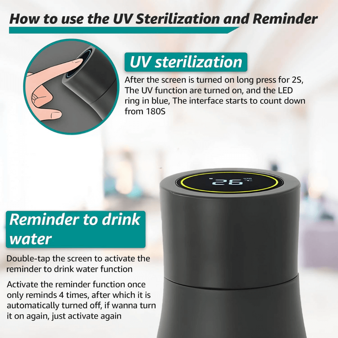 Napio™ Premium Self Cleaning Water Bottle