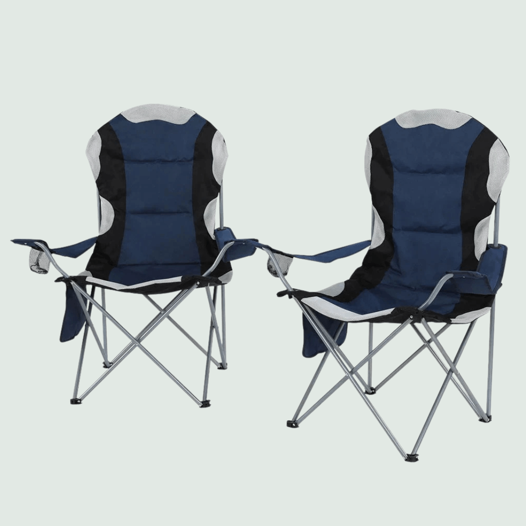 Napio™ Premium Folding Camp Chairs Pair