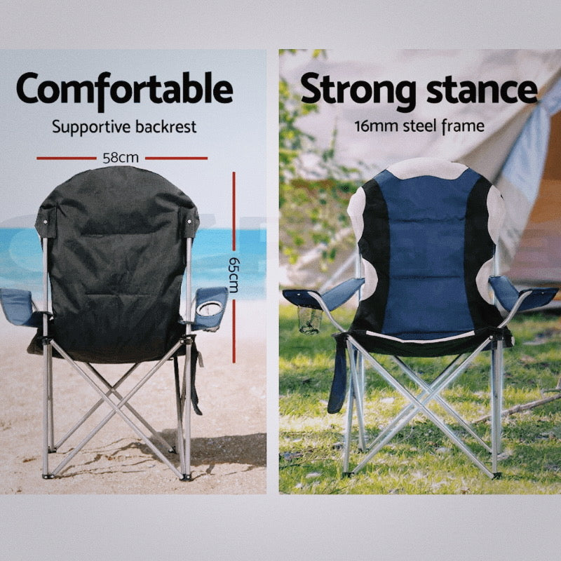 Napio Premium Folding Camp Chairs – Set of 2