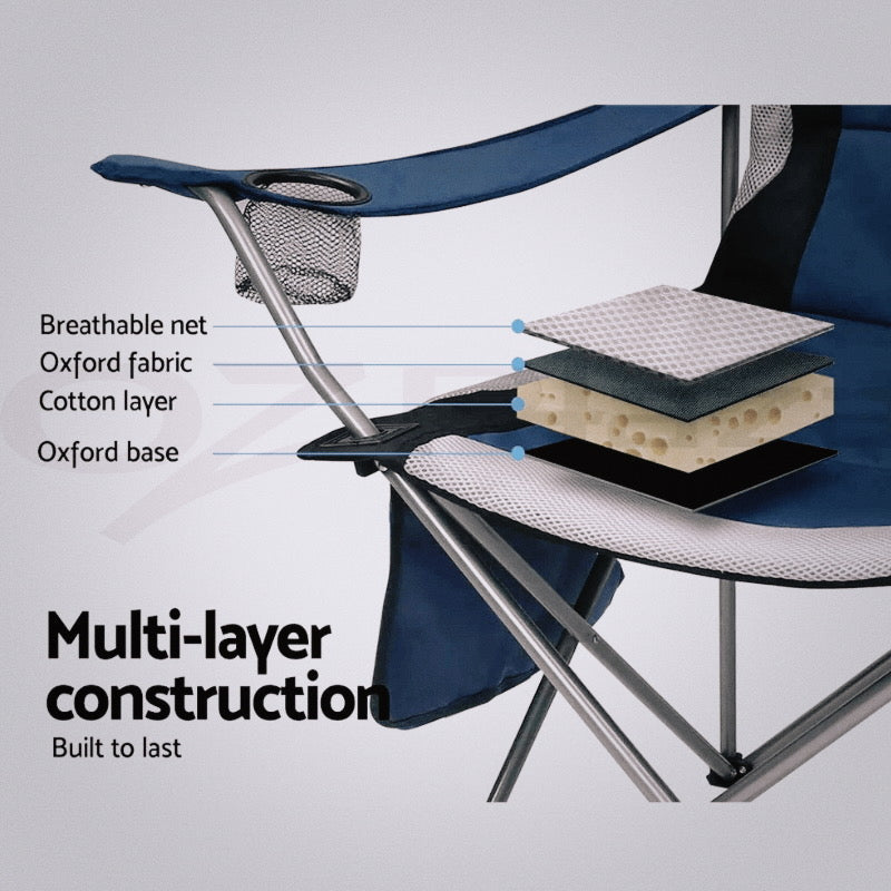 Napio Premium Folding Camp Chairs – Set of 2