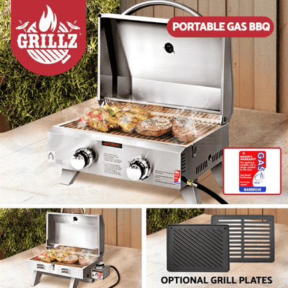 Napio Portable 2-Burner Gas BBQ Grill