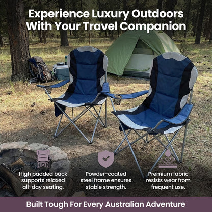 Napio™ Premium Folding Camp Chairs Pair